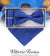 Vittorio Farina Pleated Bow Tie & Pocket Square - rbh - 010 - Classy Cufflinks
