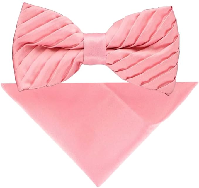 Vittorio Farina Pleated Bow Tie & Pocket Square - rbh - 05 - Classy Cufflinks