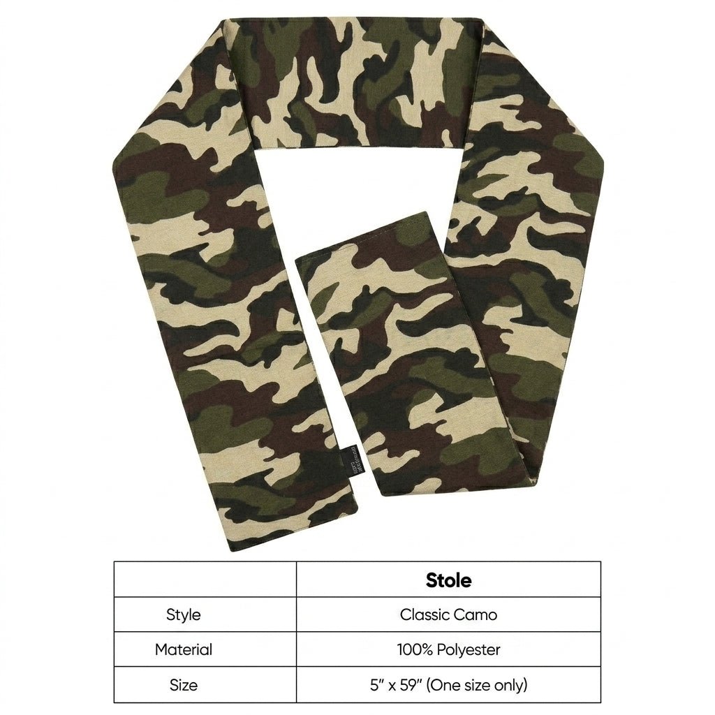 Vittorio Farina Mens' Kente Satin Scarf - SCARVES_Camo - Classy Cufflinks