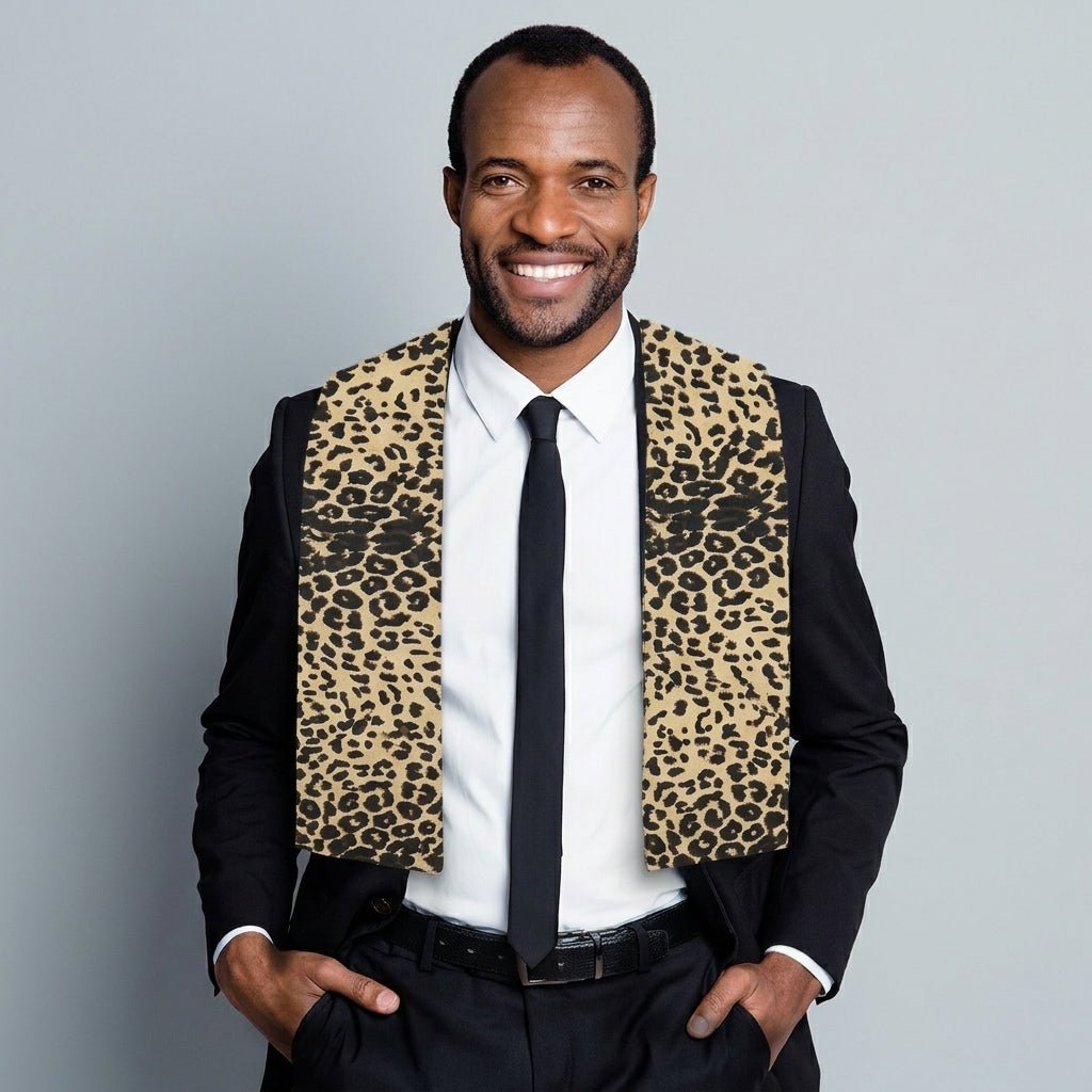 Vittorio Farina Mens' Kente Satin Scarf - SCARVES_Camo - Classy Cufflinks