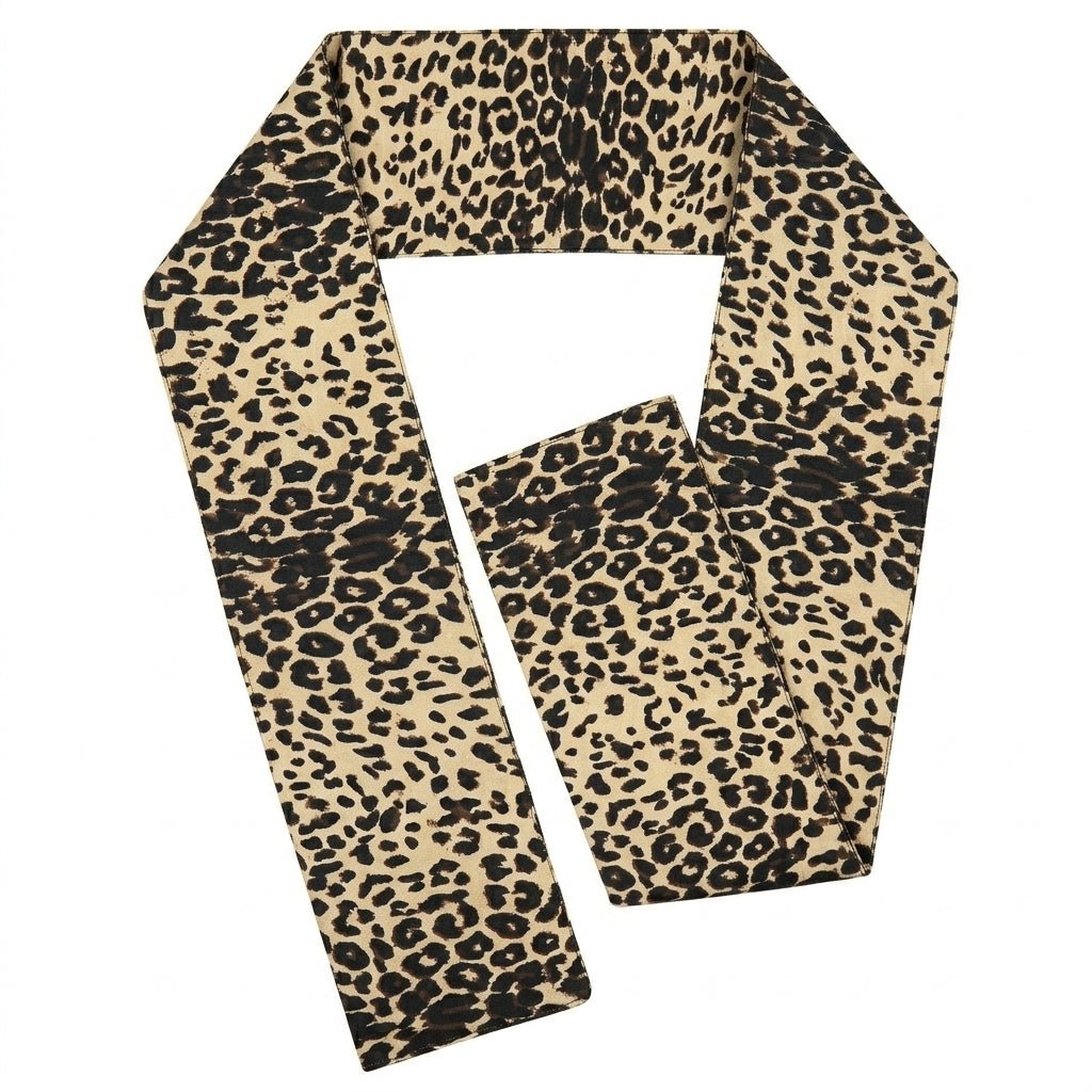Vittorio Farina Mens' Kente Satin Scarf - SCARVES_Leopard - Classy Cufflinks