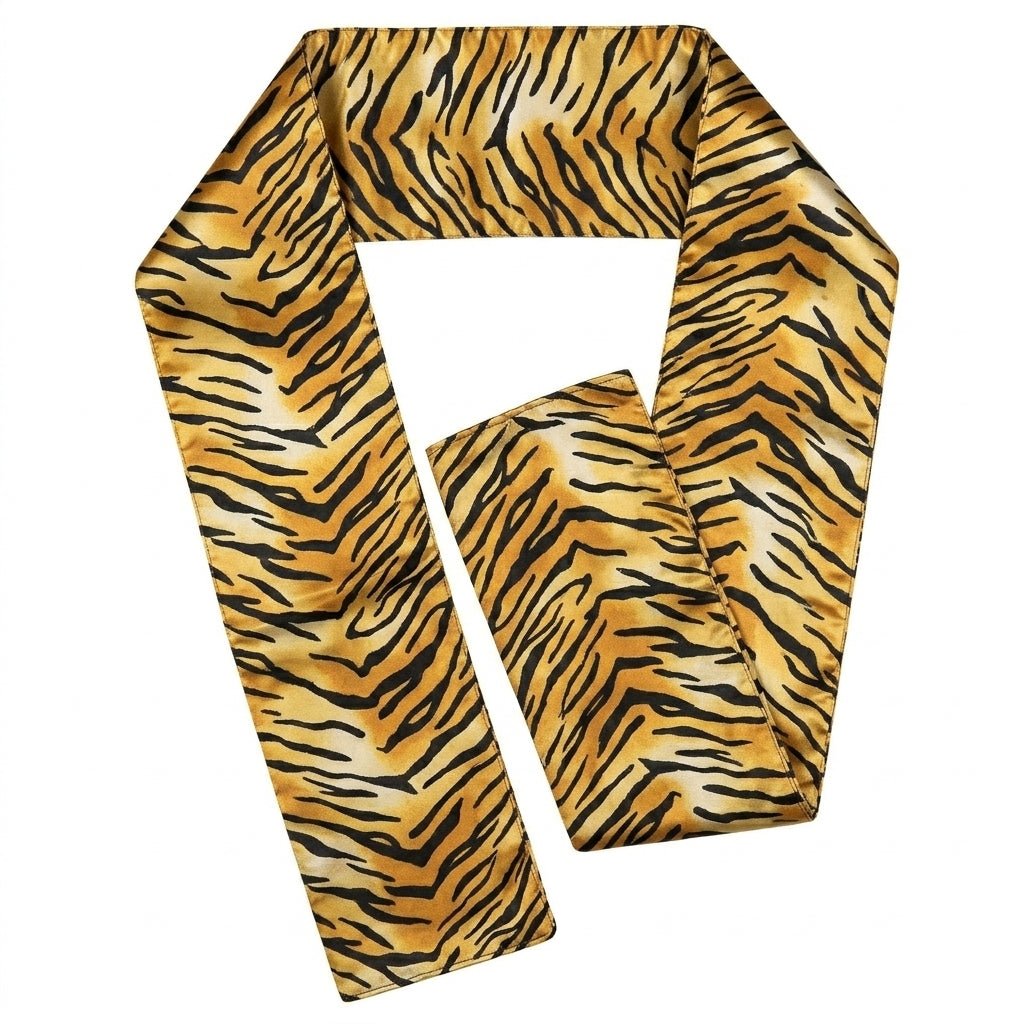 Vittorio Farina Mens' Kente Satin Scarf - SCARVES_Tiger - Classy Cufflinks