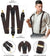 Vittorio Farina Men's Vibrant Colorful Convertible Suspender - SUSP-CONV-GC_BROWN - Classy Cufflinks