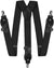 Vittorio Farina Men's Vibrant Colorful Convertible Suspender - SUSP-CONV-SC_BLACK - Classy Cufflinks