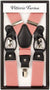 Vittorio Farina Men's Vibrant Colorful Convertible Suspender - SUSP-CONV-SC_BLUSH - Classy Cufflinks