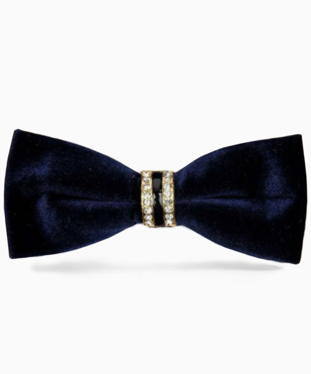 Vittorio Farina Velvet Bow Tie in Gift Box - vb - 003 - Classy Cufflinks