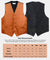 Vittorio Farina Men's Woven Paisley Vest, Necktie, Bow Tie and Pocket Square Set (Black Back) - vest_paisley_BB_burntorange_XS - Classy Cufflinks
