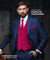 Vittorio Farina Men's Woven Paisley Vest, Necktie, Bow Tie and Pocket Square Set (Black Back) - vest_paisley_BB_hotpink_XS - Classy Cufflinks