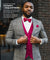 Vittorio Farina Men's Woven Paisley Vest, Necktie, Bow Tie and Pocket Square Set (Black Back) - vest_paisley_BB_hotpink_XS - Classy Cufflinks
