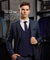 Vittorio Farina Men's Woven Paisley Vest, Necktie, Bow Tie and Pocket Square Set (Black Back) - vest_paisley_BB_navy_XS - Classy Cufflinks