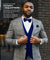 Vittorio Farina Men's Woven Paisley Vest, Necktie, Bow Tie and Pocket Square Set (Black Back) - vest_paisley_BB_royal_XS - Classy Cufflinks