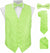 Vittorio Farina Paisley Vest Set (White Back) Var. 01 (Aqua-Mint) - vest_paisley_WB_mint_XS - Classy Cufflinks