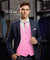 Vittorio Farina Men's Woven Paisley Vest, Necktie, Bow Tie and Pocket Square Set (White Back) - vest_paisley_WB_pink_XS - Classy Cufflinks