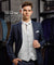 Vittorio Farina Men's Woven Paisley Vest, Necktie, Bow Tie and Pocket Square Set (White Back) - vest_paisley_WB_silver_XS - Classy Cufflinks