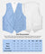 Vittorio Farina Men's Woven Paisley Vest, Necktie, Bow Tie and Pocket Square Set (White Back) - vest_paisley_WB_sky_XS - Classy Cufflinks