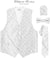 Vittorio Farina Paisley Vest Set (White Back) Var. 02 (Pink-Yellow) - vest_paisley_WB_white_XS - Classy Cufflinks