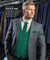 Vittorio Farina Men's Satin Vest, Necktie, Bow Tie and Pocket Square Set (Black Back) - vest_plain_BB_hunter_XS - Classy Cufflinks