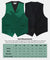 Vittorio Farina Men's Satin Vest, Necktie, Bow Tie and Pocket Square Set (Black Back) - vest_plain_BB_hunter_XS - Classy Cufflinks