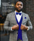 Vittorio Farina Men's Satin Vest, Necktie, Bow Tie and Pocket Square Set (Black Back) - vest_plain_BB_royal_XS - Classy Cufflinks