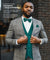 Vittorio Farina Men's Satin Vest, Necktie, Bow Tie and Pocket Square Set (Black Back) - vest_plain_BB_tealgreen_XS - Classy Cufflinks