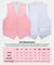Vittorio Farina Men's Satin Vest, Necktie, Bow Tie and Pocket Square Set (White Back) - vest_plain_WB_pink_XS - Classy Cufflinks