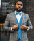 Vittorio Farina Men's Satin Vest, Necktie, Bow Tie and Pocket Square Set (White Back) - vest_plain_WB_turquoise_XS - Classy Cufflinks