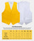 Vittorio Farina Men's Satin Vest, Necktie, Bow Tie and Pocket Square Set (White Back) - vest_plain_WB_yellow_XS - Classy Cufflinks