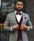Vittorio Farina Men's White and Black Dot Polka Dot Vest, Necktie, Bow Tie and Pocket Square Set - vest_polkadot_BB_blackred_S - Classy Cufflinks