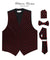 Vittorio Farina Men's White and Black Dot Polka Dot Vest, Necktie, Bow Tie and Pocket Square Set - vest_polkadot_BB_blackred_S - Classy Cufflinks