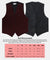 Vittorio Farina Men's White and Black Dot Polka Dot Vest, Necktie, Bow Tie and Pocket Square Set - vest_polkadot_BB_blackred_S - Classy Cufflinks