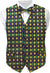 Vittorio Farina Mardi Gras Vest & Bow Tie ONLY Ver 1. - vestB_mardi_BB_Mardi #2_S - Classy Cufflinks