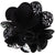 Vittorio Vico Men's Formal Metallic Lapel Pin: Flower Pin Suit Accessories Pins for Suit or Tuxedo by Classy Cufflinks - 167-metallic-black-silver - Classy Cufflinks