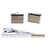 Vittorio Vico Men's Enamel Cufflink & Tie Bar Set in Gift Box
