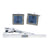 Vittorio Vico Men's Enamel Cufflink & Tie Bar Set in Gift Box