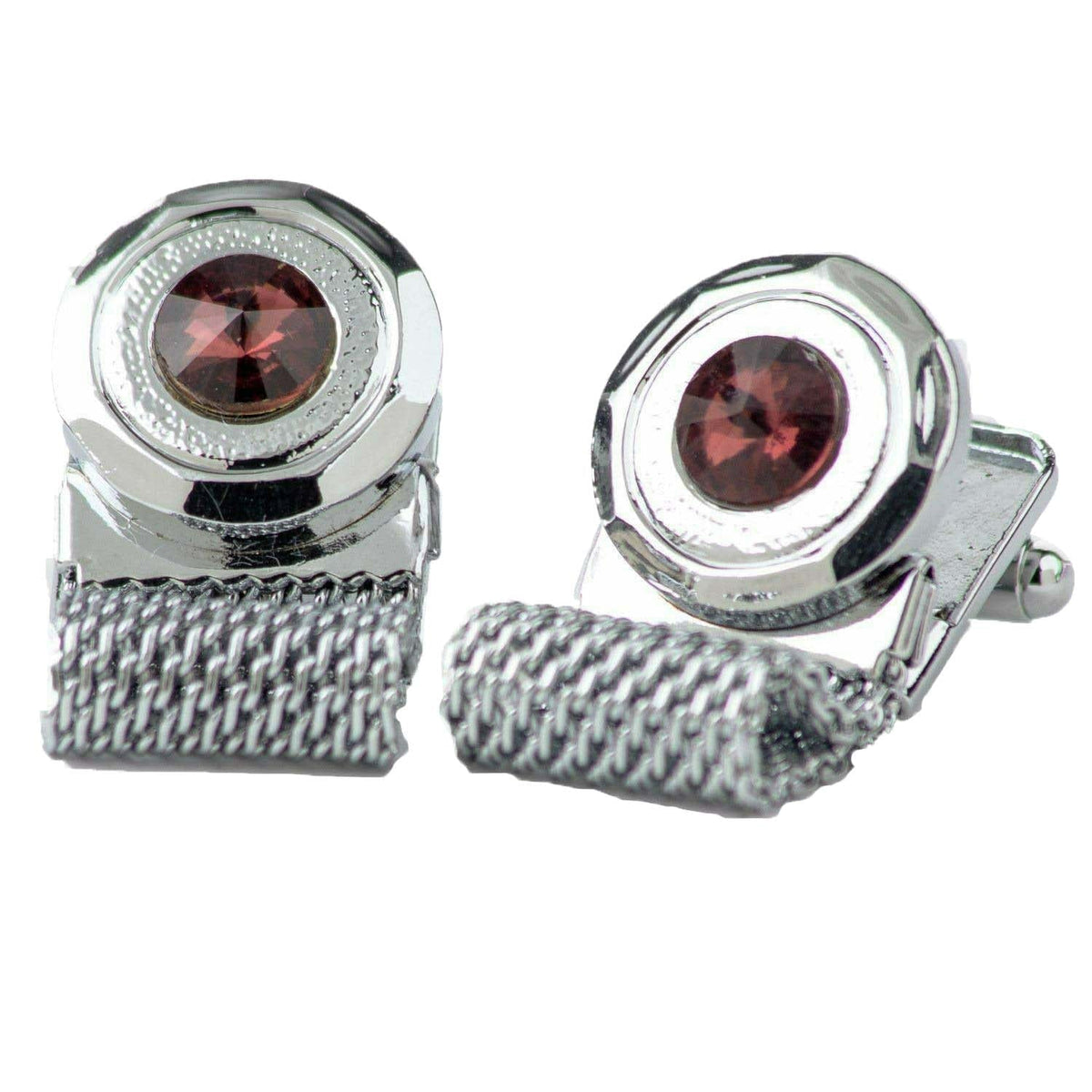 Vittorio Vico Colorful Crystal Chain Cufflinks in Gift Box