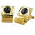 Vittorio Vico Colorful Crystal Chain Cufflinks in Gift Box