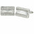 Vittorio Vico Silver Iced Wedding Cufflinks in Gift Box: CL105x Series