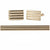 Vittorio Vico Plain Gold Cufflink & Tie Bar Set in Gift Box