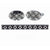 Vittorio Vico Plain Silver Cufflink & Tie Bar Set in Gift Box