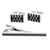 Vittorio Vico Plain Silver Cufflink & Tie Bar Set in Gift Box