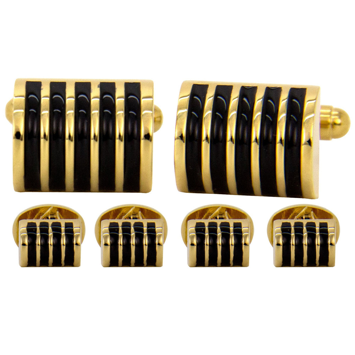 Vittorio Vico Gold Cufflinks &amp; Stud Sets by Classy Cufflinks - fs-20-gold - Classy Cufflinks