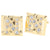 Vittorio Vico Rhinestone Initial Cufflinks in Gift Box