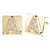 Vittorio Vico Rhinestone Initial Cufflinks in Gift Box
