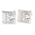 Vittorio Vico Rhinestone Initial Cufflinks in Gift Box