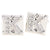 Vittorio Vico Rhinestone Initial Cufflinks in Gift Box