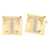 Vittorio Vico Rhinestone Initial Cufflinks in Gift Box