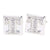 Vittorio Vico Rhinestone Initial Cufflinks in Gift Box