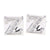 Vittorio Vico Rhinestone Initial Cufflinks in Gift Box