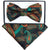 Vittorio Farina Boy's Floral Print Design Bow Tie & Pocket Square in Gift Box