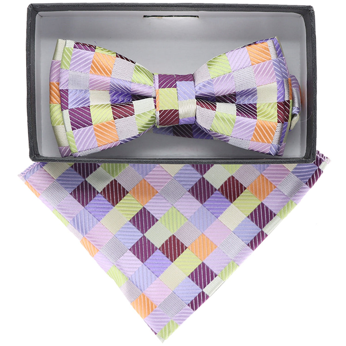 Vittorio Farina Boy's Designer Floral Print Print Bow Tie &amp; Pocket Square by Classy Cufflinks - KBH-1022 - Classy Cufflinks
